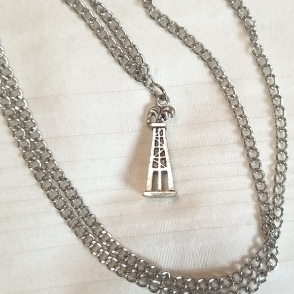 Silver Lighthouse Necklace - Picture 1 of 4